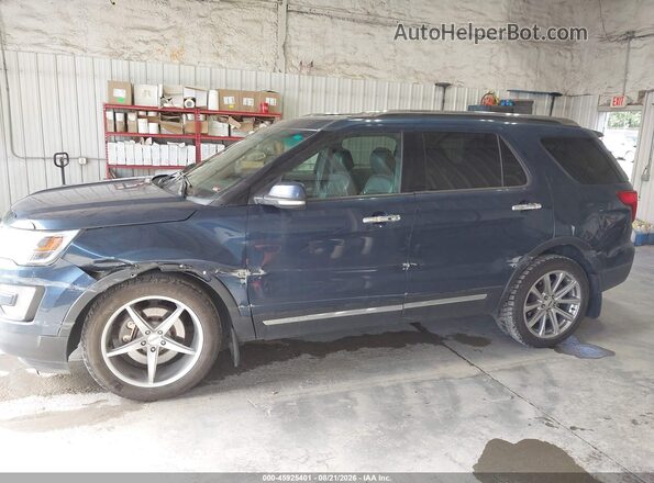 1FM5K8F83GGC48400 2016 FORD EXPLORER Blue Widok wnętrza 360 stopni