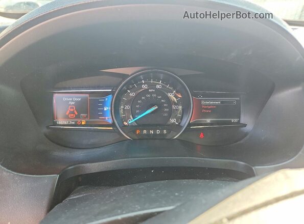 1FM5K8F83HGA34699 2017 FORD EXPLORER Black Widok zestawu wskaźników