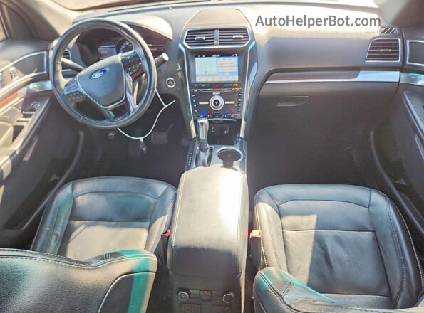 1FM5K8F83HGA34699 2017 FORD EXPLORER Black Widok deski rozdzielczej