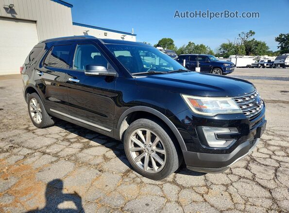 1FM5K8F83HGA34699 2017 FORD EXPLORER Black Przód prawy