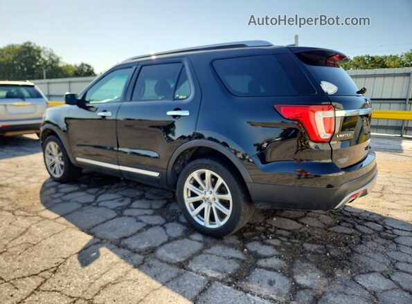 1FM5K8F83HGA34699 2017 FORD EXPLORER Black Tył lewy