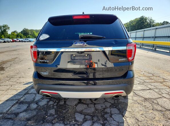 1FM5K8F83HGA34699 2017 FORD EXPLORER Black Widok z tyłu
