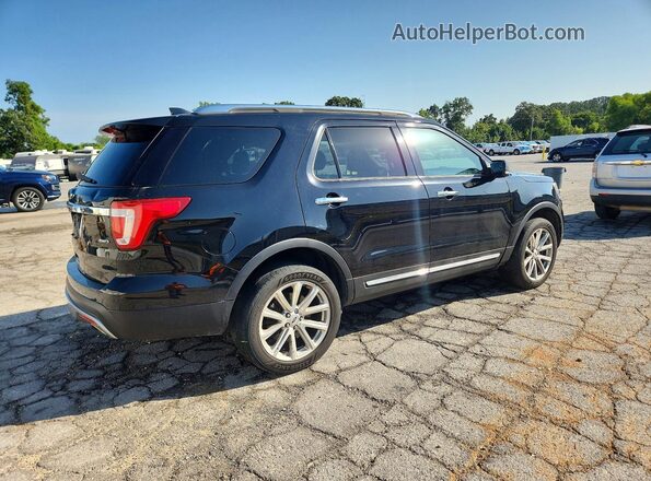 1FM5K8F83HGA34699 2017 FORD EXPLORER Black Tył prawy