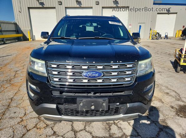 1FM5K8F83HGA34699 2017 FORD EXPLORER Black Widok z przodu
