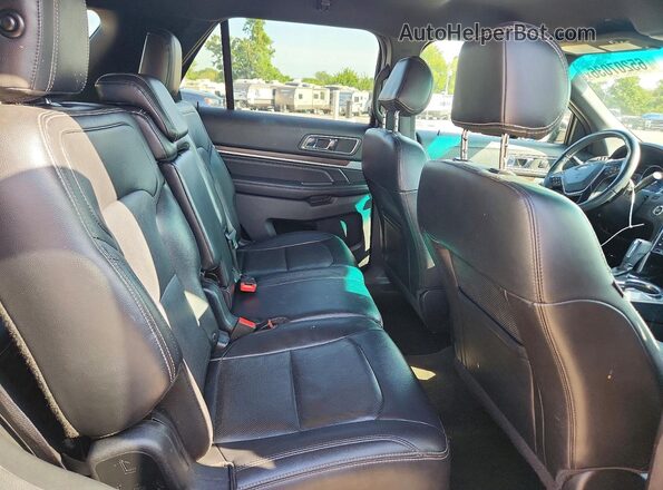 1FM5K8F83HGA34699 2017 FORD EXPLORER Black Widok wnętrza z tyłu
