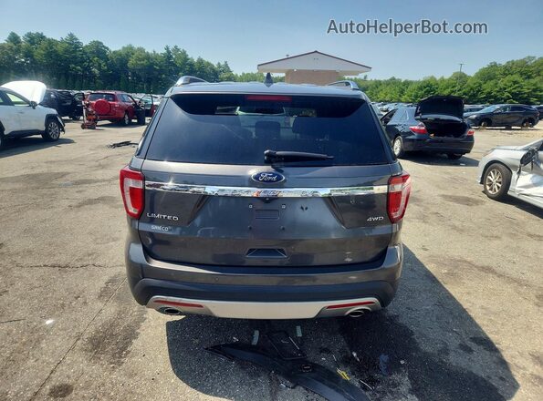 1FM5K8F84GGA36184 2016 FORD EXPLORER Gray უკანა ხედი