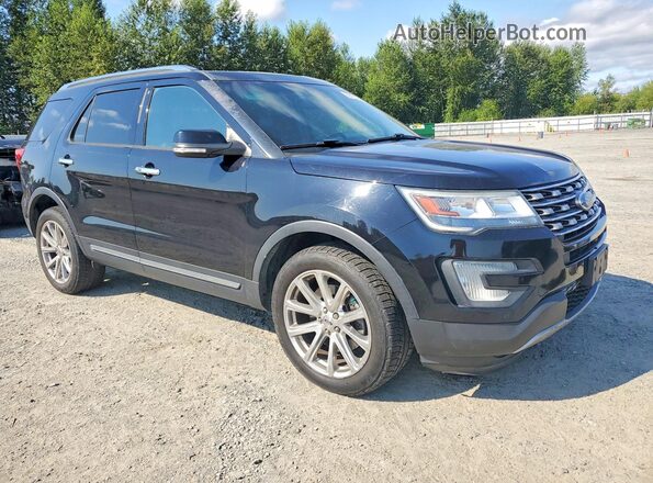 1FM5K8F84GGC90686 2016 FORD EXPLORER Black Delantero derecho