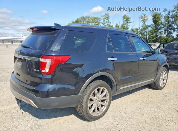 1FM5K8F84GGC90686 2016 FORD EXPLORER Black Trasero derecho