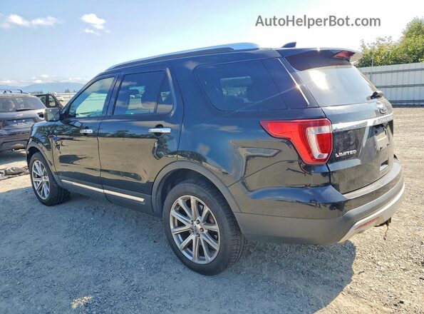 1FM5K8F84GGC90686 2016 FORD EXPLORER Black Trasero izquierdo