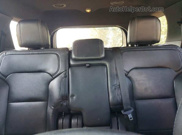 1FM5K8F84GGC90686 2016 FORD EXPLORER Black Vista de los asientos traseros