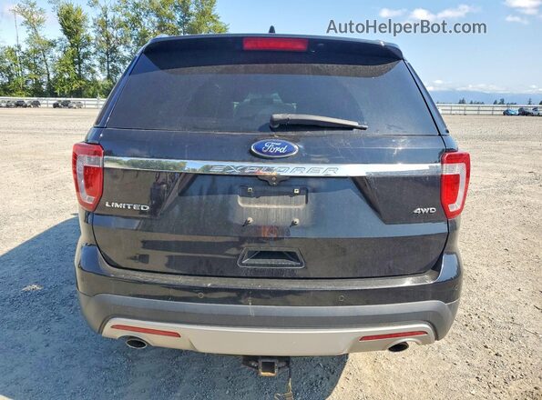 1FM5K8F84GGC90686 2016 FORD EXPLORER Black Vista trasera