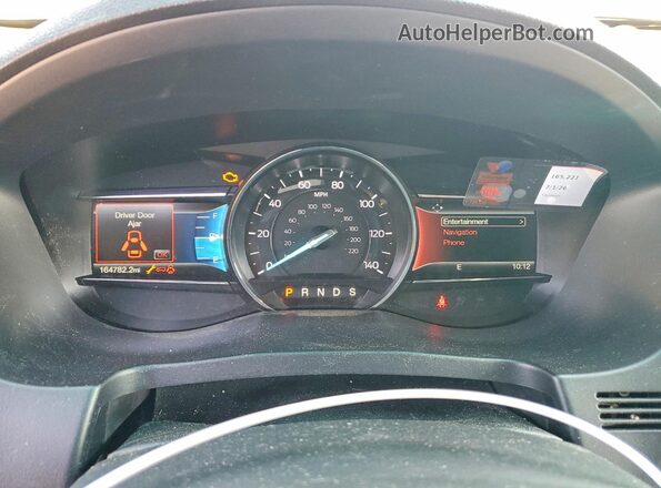1FM5K8F84GGC90686 2016 FORD EXPLORER Black Vista del cuadro de instrumentos