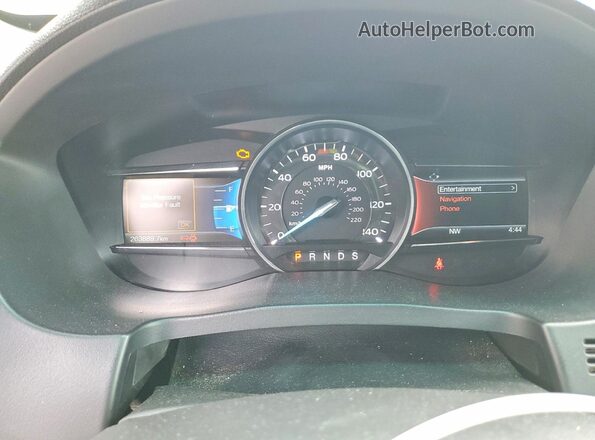 1FM5K8F85GGC73881 2016 FORD EXPLORER White ხელსაწყოთა პანელის ხედი
