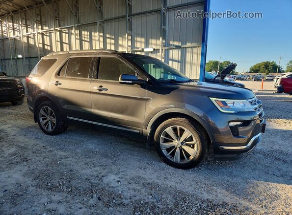 1FM5K8F85JGA26335 2018 FORD EXPLORER Gray Передня права чверть