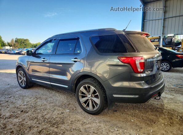 1FM5K8F85JGA26335 2018 FORD EXPLORER Gray Задня ліва чверть