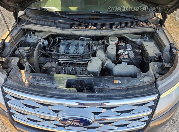 1FM5K8F85JGA26335 2018 FORD EXPLORER Gray Вид підкапотного простору