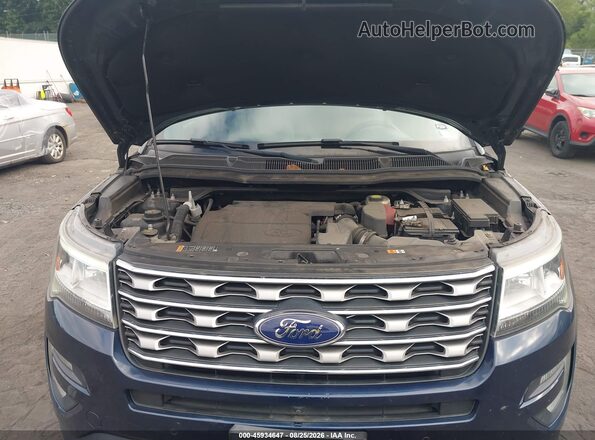 1FM5K8F86GGC19568 2016 FORD EXPLORER Blue Вид ззаду