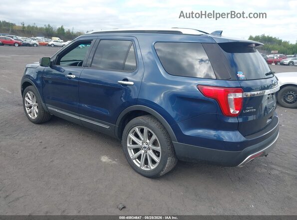 1FM5K8F86GGC19568 2016 FORD EXPLORER Blue Задня ліва чверть