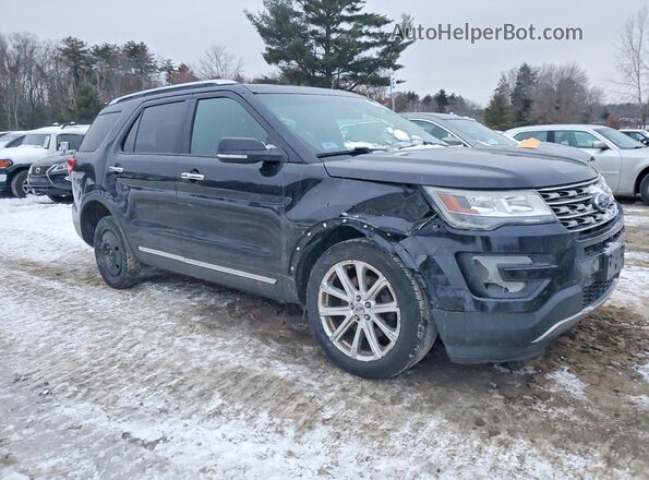 1FM5K8F86GGC49654 2016 FORD EXPLORER Black Передня права чверть