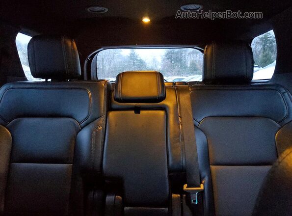 1FM5K8F86GGC49654 2016 FORD EXPLORER Black Вид задніх сидінь