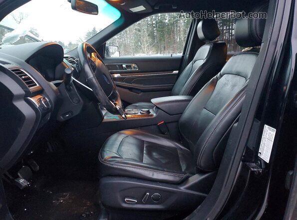 1FM5K8F86GGC49654 2016 FORD EXPLORER Black Вид салону спереду