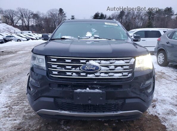 1FM5K8F86GGC49654 2016 FORD EXPLORER Black Вид спереду