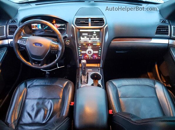 1FM5K8F86GGC49654 2016 FORD EXPLORER Black Вид панелі приладів