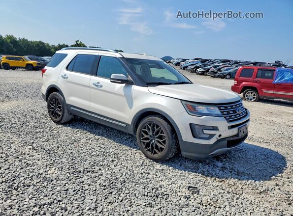 1FM5K8F86HGC54841 2017 FORD EXPLORER White Delantero derecho
