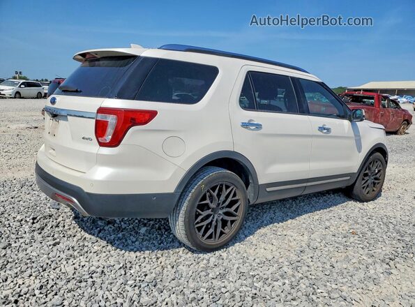 1FM5K8F86HGC54841 2017 FORD EXPLORER White Trasero derecho