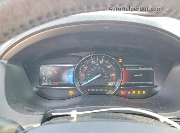 1FM5K8F86HGC54841 2017 FORD EXPLORER White Vista del cuadro de instrumentos