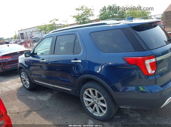 1FM5K8F87GGA20528 2016 FORD EXPLORER Blue Vista interior de 360 grados