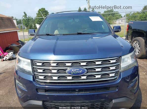 1FM5K8F87GGA20528 2016 FORD EXPLORER Blue Vista del cuadro de instrumentos