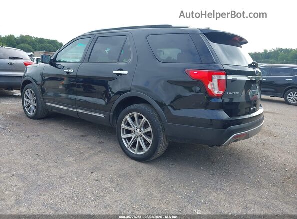 1FM5K8F87GGA45946 2016 FORD EXPLORER Черный Задняя левая четверть