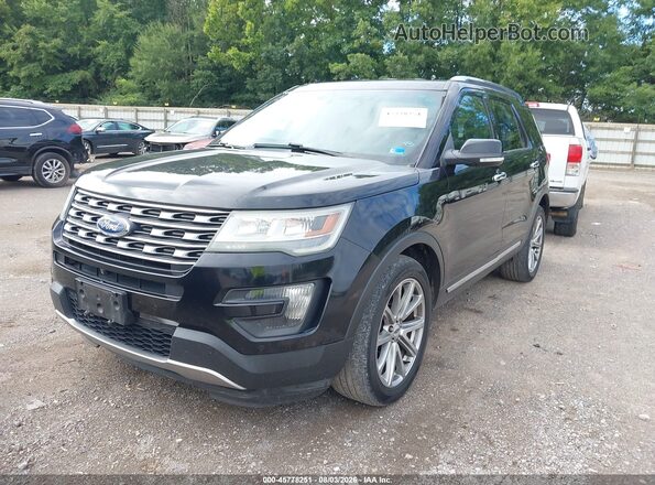 1FM5K8F87GGA45946 2016 FORD EXPLORER Черный Передняя левая четверть