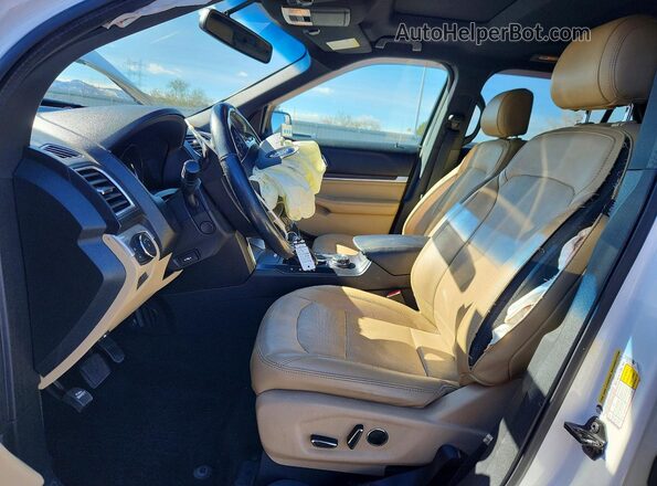 1FM5K8F87GGC86664 2016 FORD EXPLORER White Vista interior delantera