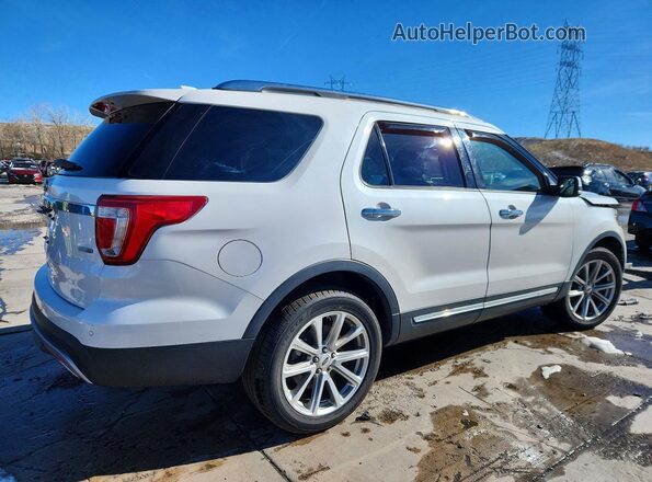 1FM5K8F87GGC86664 2016 FORD EXPLORER White Trasero derecho