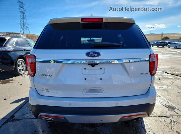 1FM5K8F87GGC86664 2016 FORD EXPLORER White Vista trasera