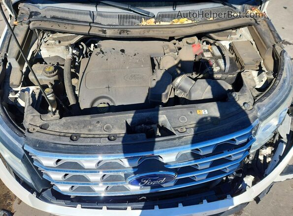 1FM5K8F87GGC86664 2016 FORD EXPLORER White Vista del compartimento del motor