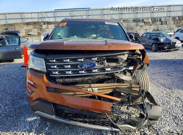 1FM5K8F87HGC36994 2017 FORD EXPLORER Orange Դիմացի տեսք