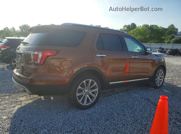 1FM5K8F87HGC36994 2017 FORD EXPLORER Orange Հետևի աջ