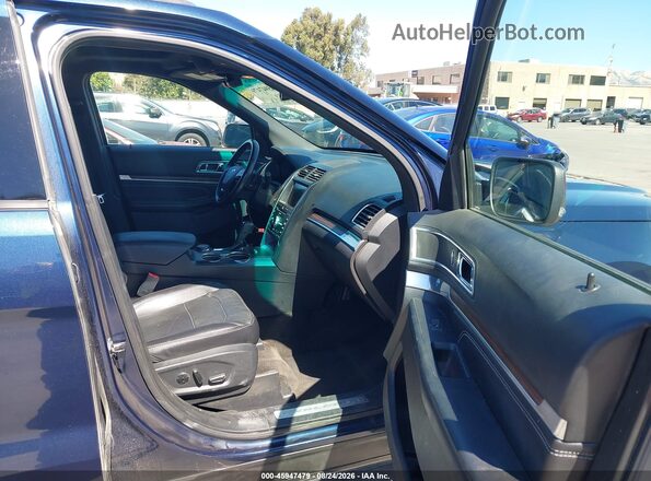 1FM5K8F88GGA70872 2016 FORD EXPLORER Blue Вид салону спереду