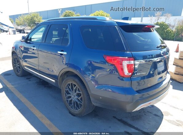 1FM5K8F88GGA70872 2016 FORD EXPLORER Blue Задня ліва чверть