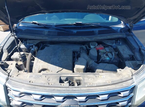 1FM5K8F88GGA70872 2016 FORD EXPLORER Blue Вид ззаду