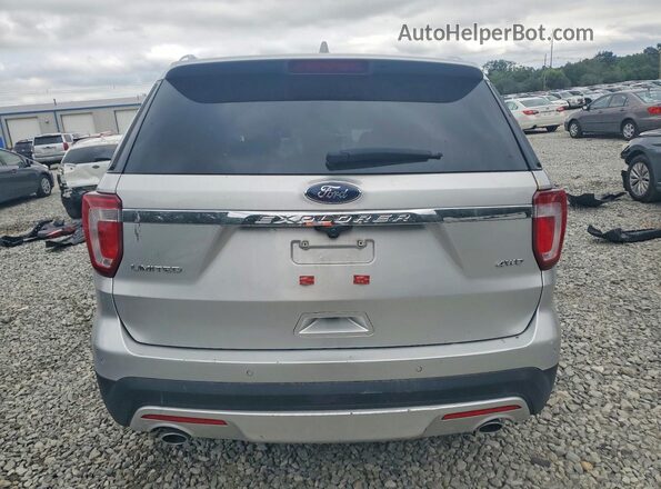 1FM5K8F88HGA25402 2017 FORD EXPLORER Серебряный Вид сзади