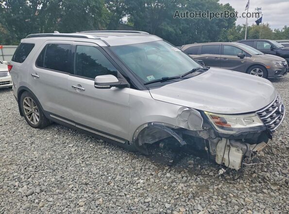 1FM5K8F88HGA25402 2017 FORD EXPLORER Серебряный Передняя правая четверть