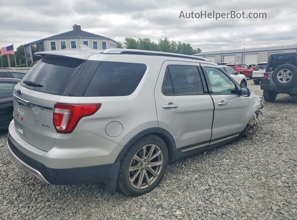 1FM5K8F88HGA25402 2017 FORD EXPLORER Серебряный Задняя правая четверть