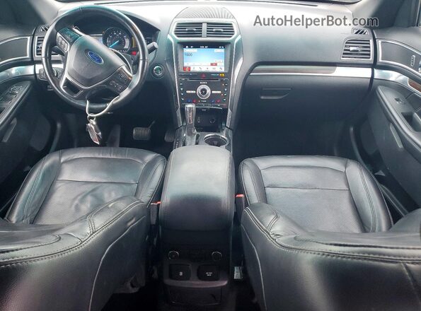 1FM5K8F88HGA25402 2017 FORD EXPLORER Серебряный Вид панели приборов