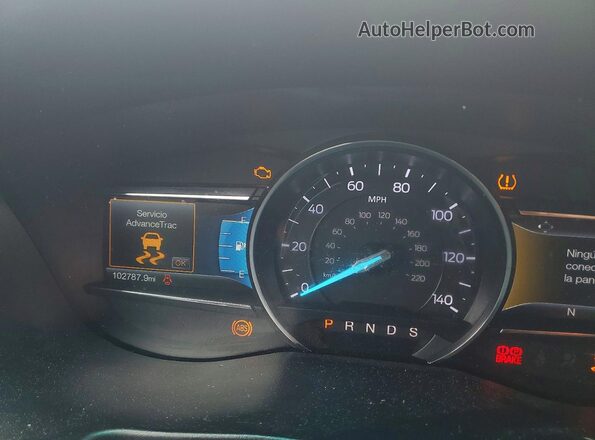 1FM5K8F88HGA25402 2017 FORD EXPLORER Серебряный Вид щитка приборов