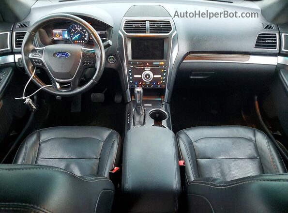1FM5K8F88HGA56181 2017 FORD EXPLORER Gray Առջևի վահանակի տեսք