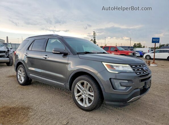 1FM5K8F88HGA56181 2017 FORD EXPLORER Gray Առջևի աջ